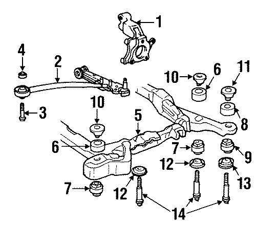 Diagram FRONT SUSPENSION. SUSPENSION COMPONENTS. for your 2016 GMC Sierra 2500 HD 6.0L Vortec V8 FLEX A/T RWD SLT Extended Cab Pickup Fleetside 