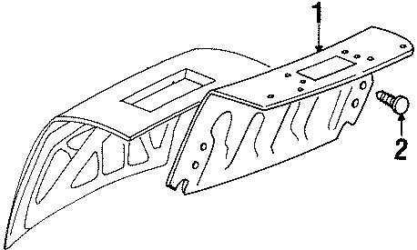 Diagram TRUNK LID. INTERIOR TRIM. for your 2017 Cadillac ATS   