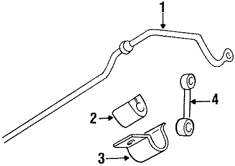 Diagram REAR SUSPENSION. STABILIZER BAR & COMPONENTS. for your 2013 GMC Sierra 2500 HD 6.6L Duramax V8 DIESEL A/T RWD SLT Crew Cab Pickup Fleetside 