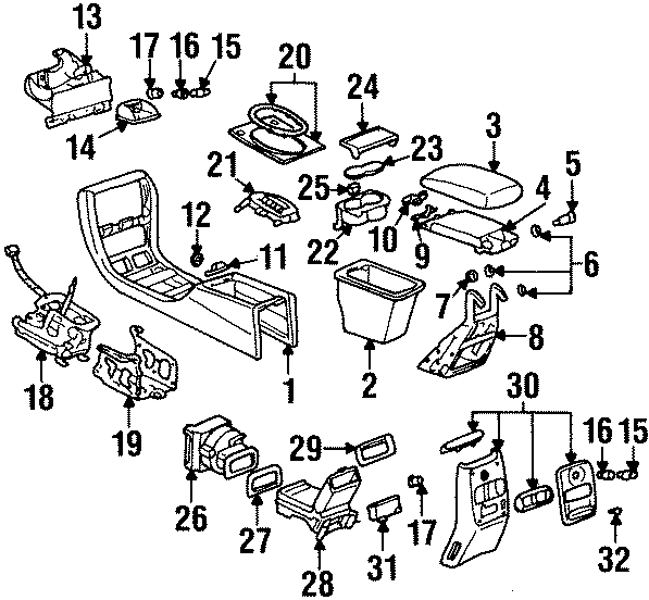 FRONT CONSOLE. Diagram