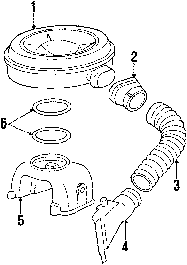 Diagram ENGINE / TRANSAXLE. AIR CLEANER. for your 2018 Chevrolet Spark 1.4L Ecotec CVT ACTIV Hatchback 