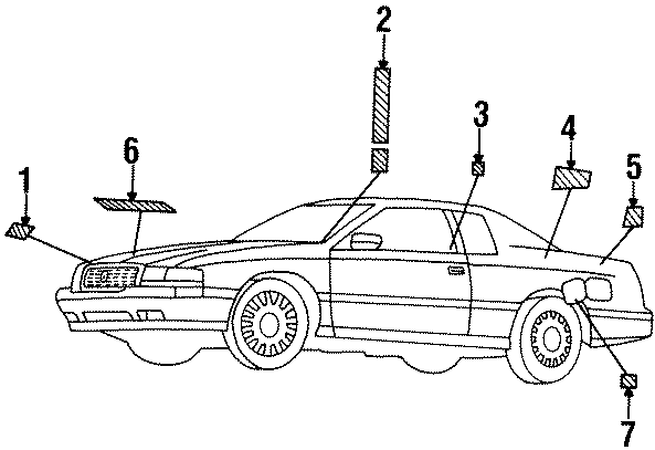 Diagram INFORMATION LABELS. for your 2002 GMC Sierra 3500 6.0L Vortec V8 A/T 4WD SLE Standard Cab Pickup 