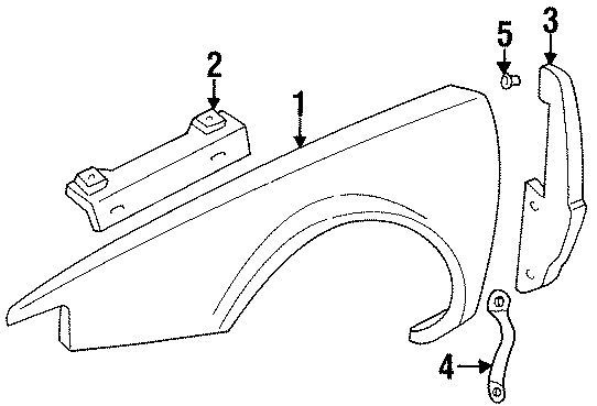 Diagram FENDER & COMPONENTS. for your 2024 Buick Enclave    