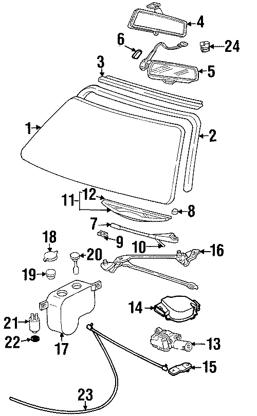 13WINDSHIELD. GLASS. WIPER & WASHER COMPONENTS.https://images.simplepart.com/images/parts/motor/fullsize/BB92235.png