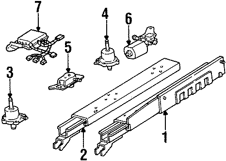 Cadillac Eldorado Seat Track Driver Seat Inner Inner