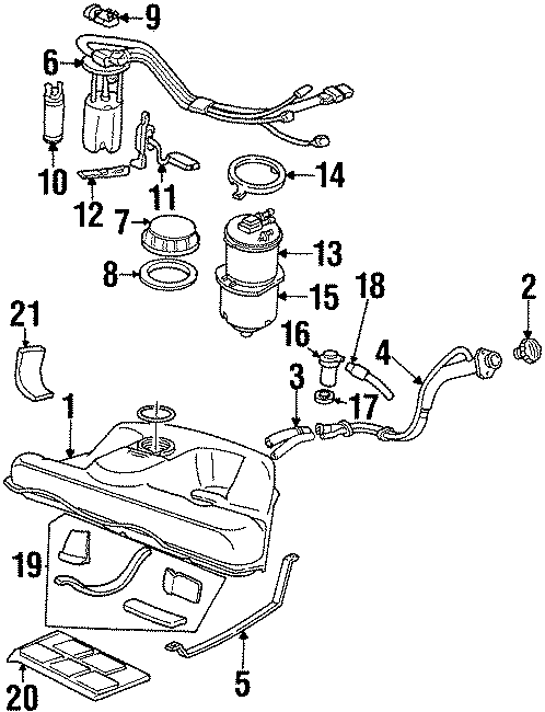 FUEL SYSTEM COMPONENTS. Diagram