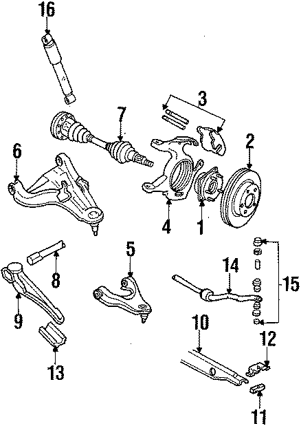 Diagram WHEELS & FRONT SUSPENSION. for your 2018 GMC Sierra 2500 HD 6.6L Duramax V8 DIESEL A/T 4WD SLE Extended Cab Pickup Fleetside 