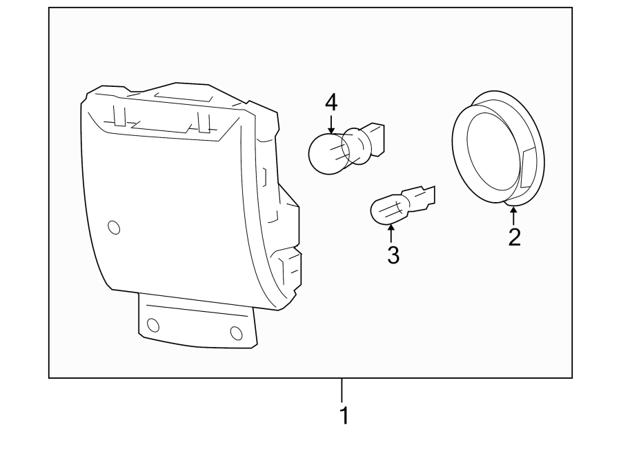 Cadillac STS Turn Signal Light Assembly. STS; Left. W/O - 20972731 ...