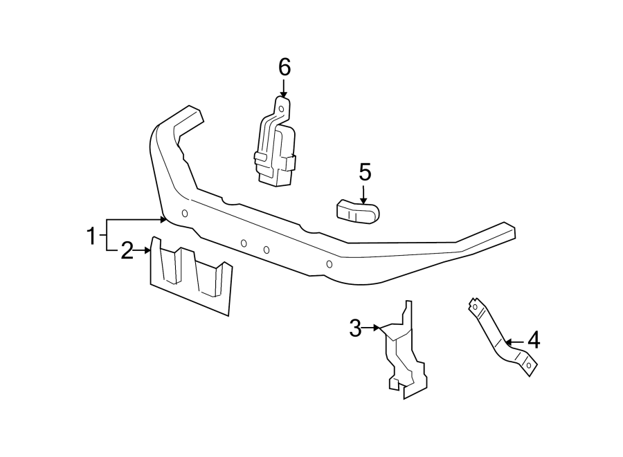 Diagram RADIATOR SUPPORT. for your 2008 Cadillac STS   