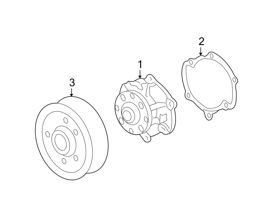 Diagram WATER PUMP. for your Cadillac