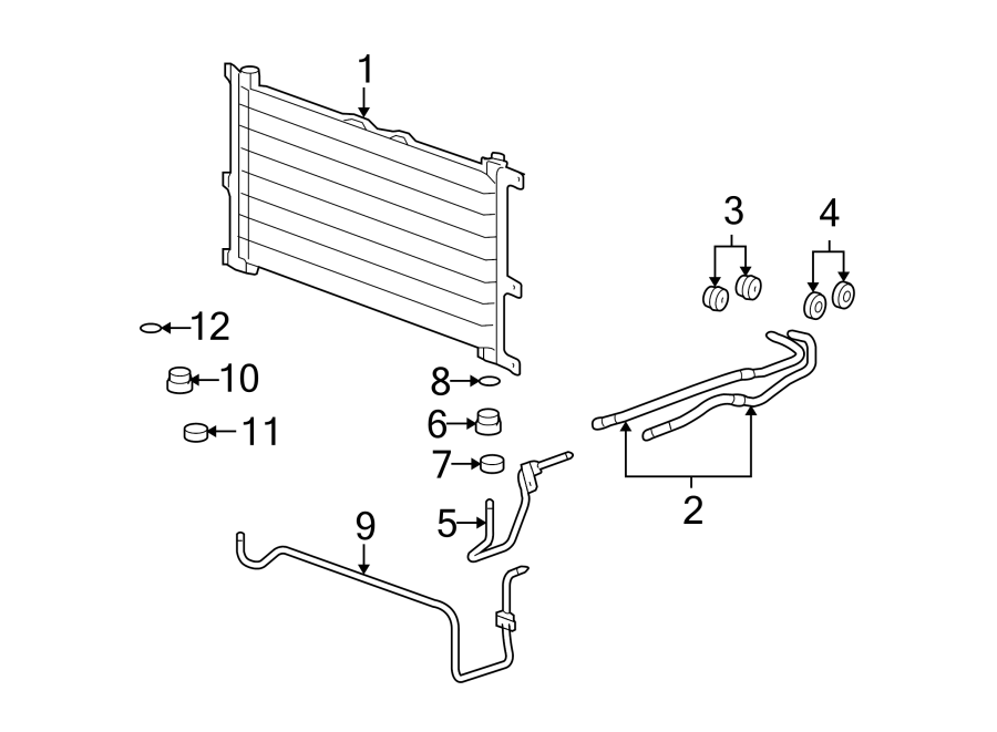 Diagram OIL COOLER. for your 2021 Chevrolet Camaro 6.2L V8 M/T SS Coupe 