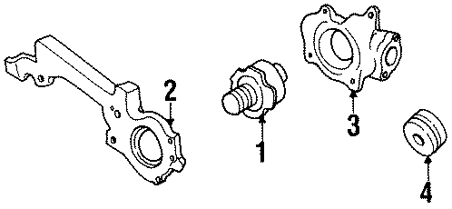 Diagram WATER PUMP. for your Cadillac