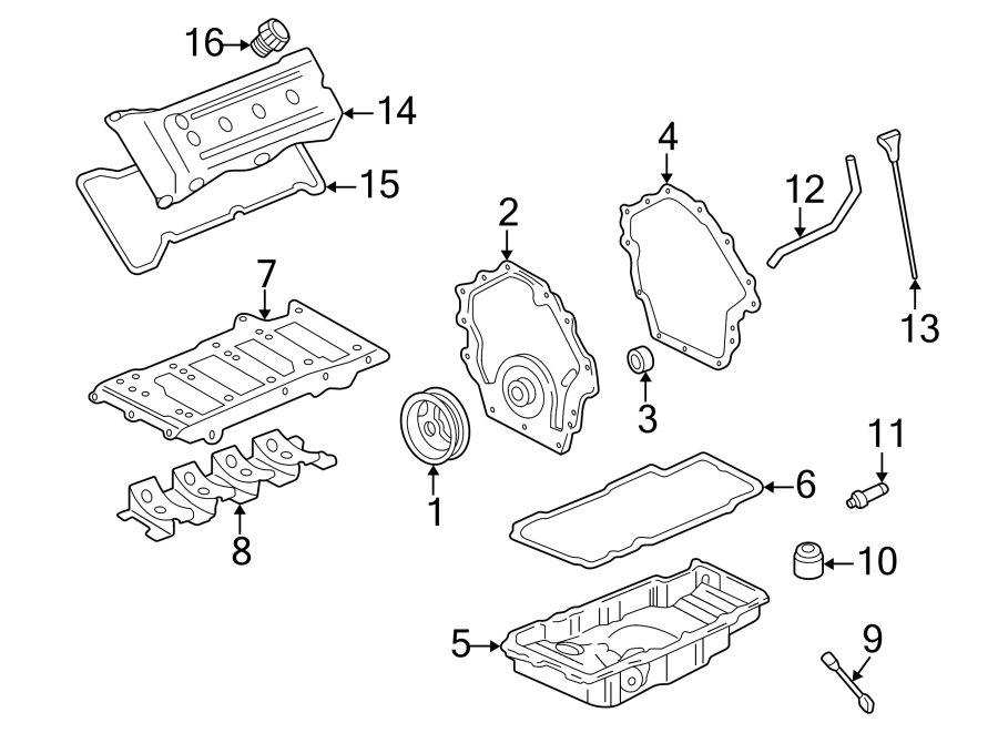 Diagram ENGINE / TRANSAXLE. ENGINE PARTS. for your 2009 Chevrolet Suburban 2500   