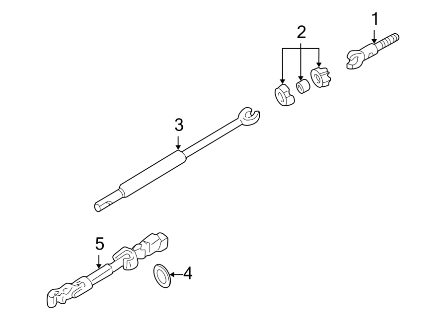 STEERING COLUMN. SHAFT & INTERNAL COMPONENTS.