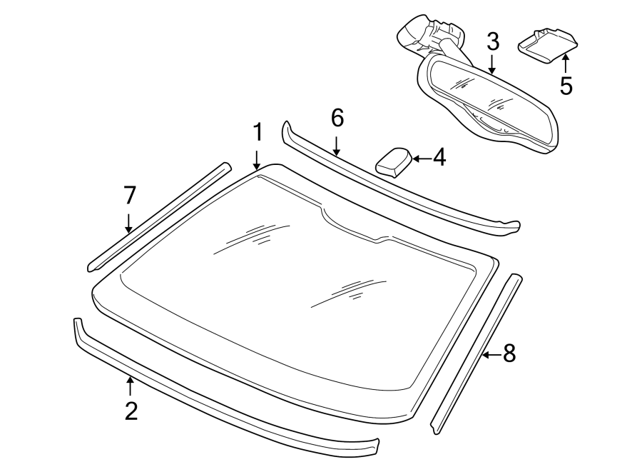 4WINDSHIELD. GLASS. REVEAL MOLDINGS.https://images.simplepart.com/images/parts/motor/fullsize/BC98230.png