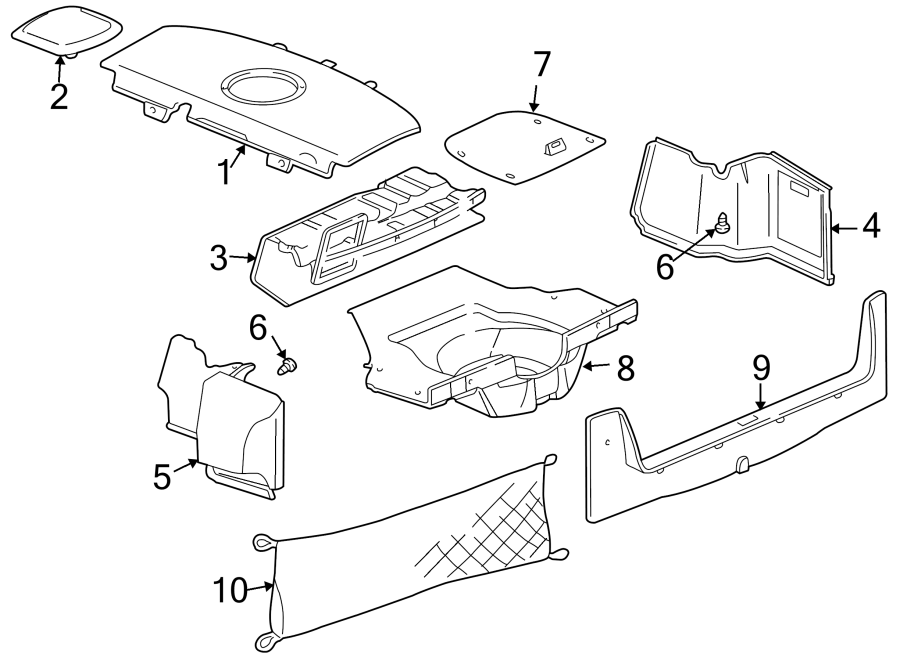 Diagram REAR BODY & FLOOR. INTERIOR TRIM. for your 2013 Chevrolet Silverado   