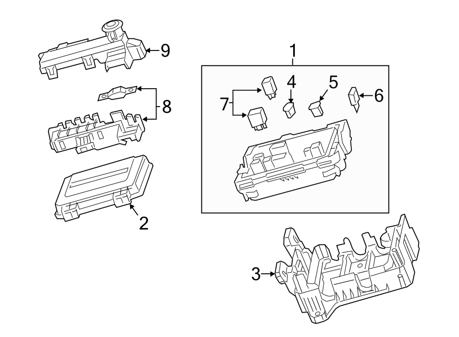 Diagram FUSE & RELAY. for your 2021 Chevrolet Spark  LT Hatchback 