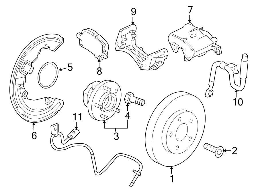 Diagram FRONT SUSPENSION. BRAKE COMPONENTS. for your 2010 Chevrolet Camaro   