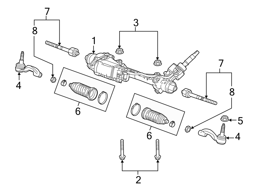 Diagram STEERING GEAR & LINKAGE. for your 2014 Chevrolet Camaro   