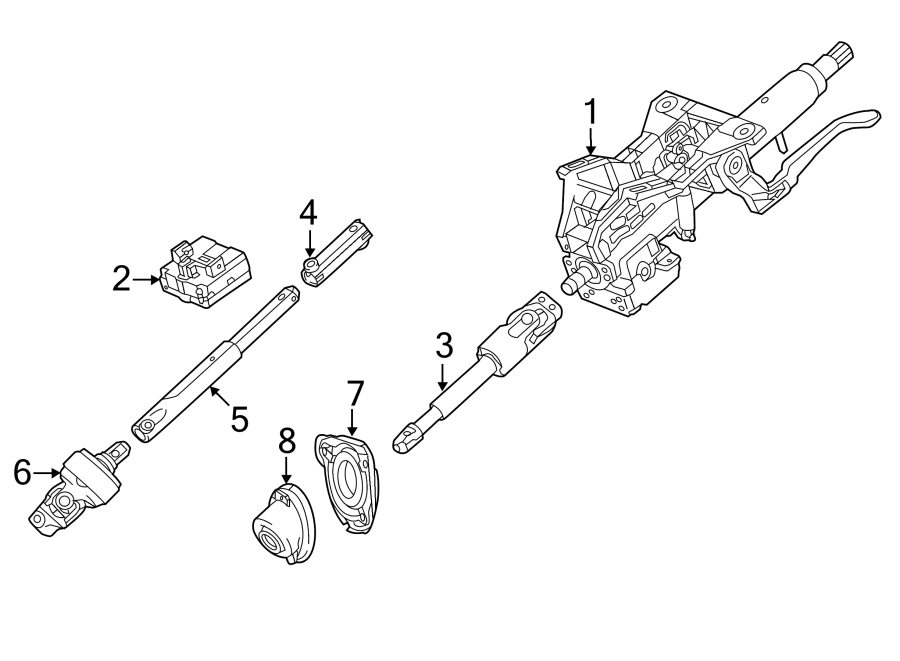 Diagram STEERING COLUMN ASSEMBLY. for your 2005 Chevrolet Cobalt   