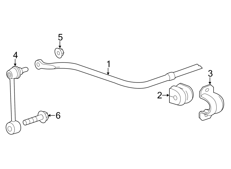 Diagram REAR SUSPENSION. STABILIZER BAR & COMPONENTS. for your 2018 Chevrolet Camaro 6.2L V8 M/T ZL1 Coupe 