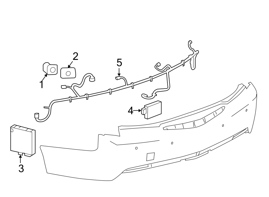 Diagram REAR BUMPER. ELECTRICAL COMPONENTS. for your 1995 Buick Century   