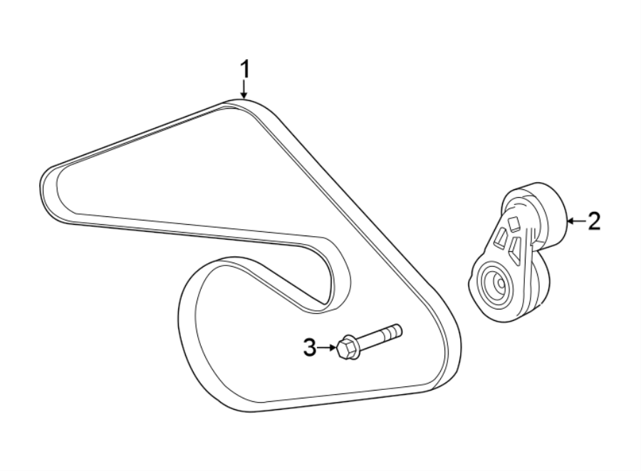 Diagram BELTS & PULLEYS. for your 2005 GMC Envoy XL   