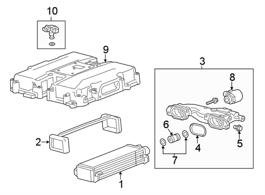 Diagram INTERCOOLER. for your 2017 Chevrolet Spark 1.4L Ecotec CVT ACTIV Hatchback 