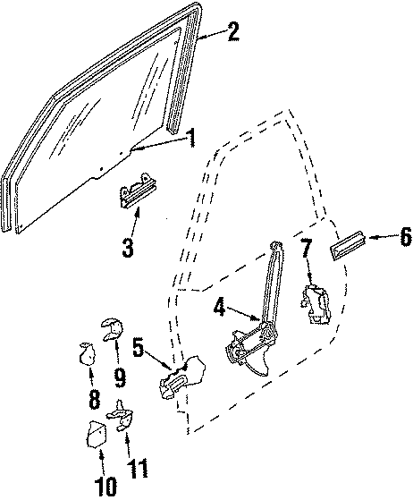 6FRONT DOOR. GLASS & HARDWARE.https://images.simplepart.com/images/parts/motor/fullsize/BD2150.png