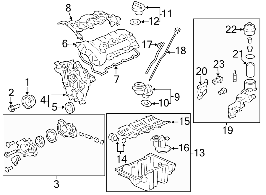 Diagram Engine parts. for your 2005 Chevrolet Cobalt   