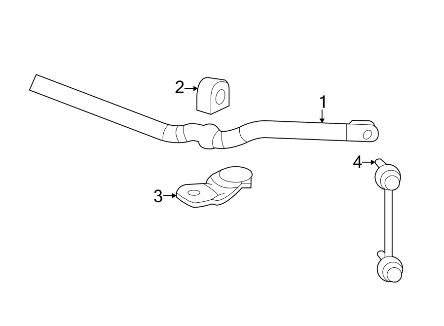 FRONT SUSPENSION. STABILIZER BAR & COMPONENTS. Diagram