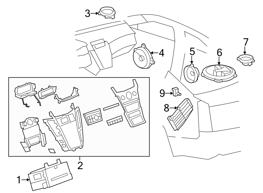 6INSTRUMENT PANEL. SOUND SYSTEM.https://images.simplepart.com/images/parts/motor/fullsize/BE11485.png