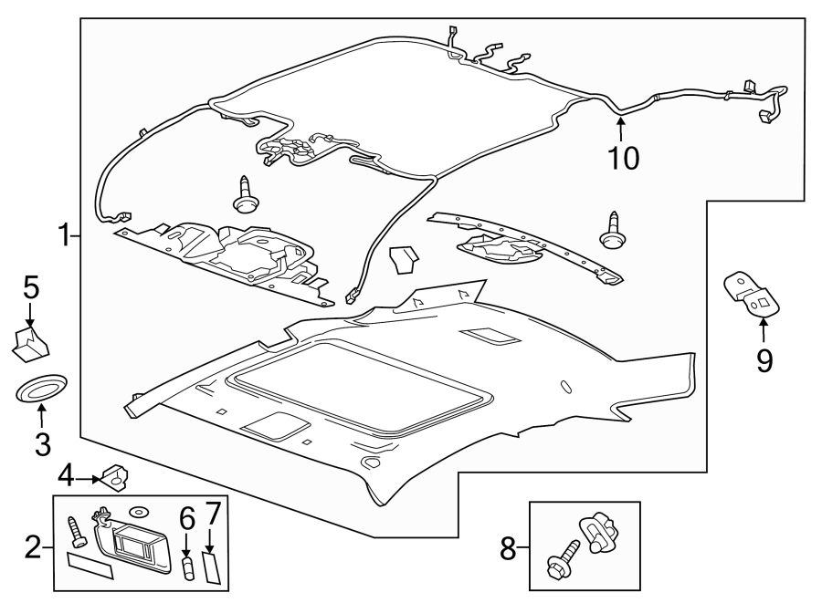 Diagram INTERIOR TRIM. for your 1990 Buick Century   