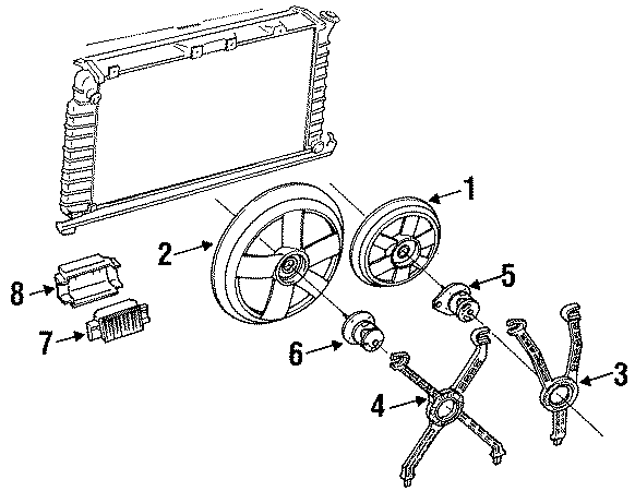 Diagram COOLING FAN. for your 2013 Chevrolet Equinox LTZ Sport Utility  