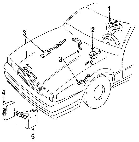 Diagram RESTRAINT SYSTEMS. AIR BAG COMPONENTS. for your 2022 Chevrolet Silverado   