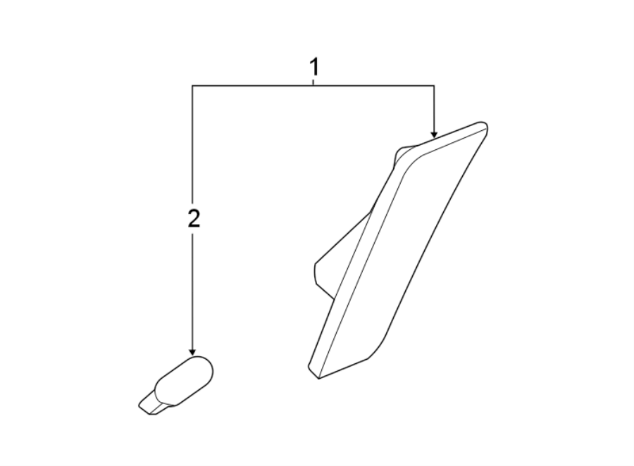 Diagram FRONT LAMPS. SIDE MARKER LAMPS. for your 2019 Chevrolet Camaro  SS Convertible 