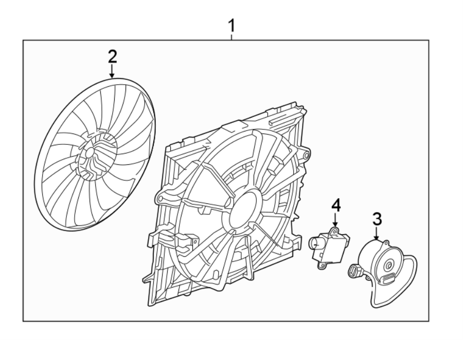 Diagram COOLING FAN. for your 2018 Buick Regal Sportback   