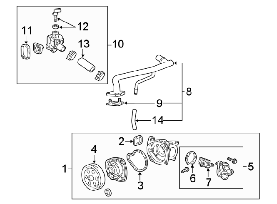 Diagram WATER PUMP. for your 2024 Chevrolet Camaro  ZL1 Coupe 