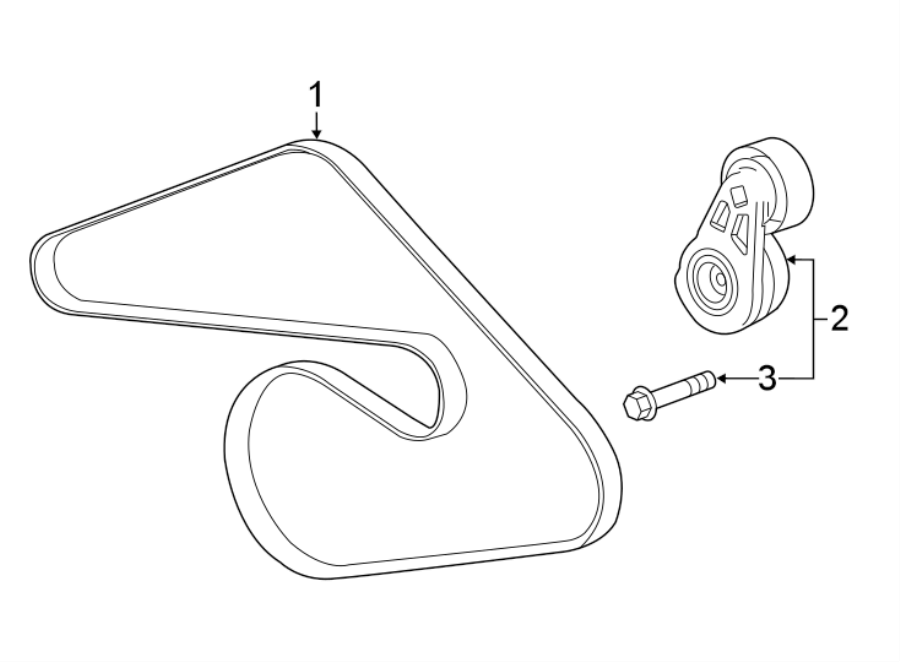 Diagram BELTS & PULLEYS. for your 2007 GMC Envoy   