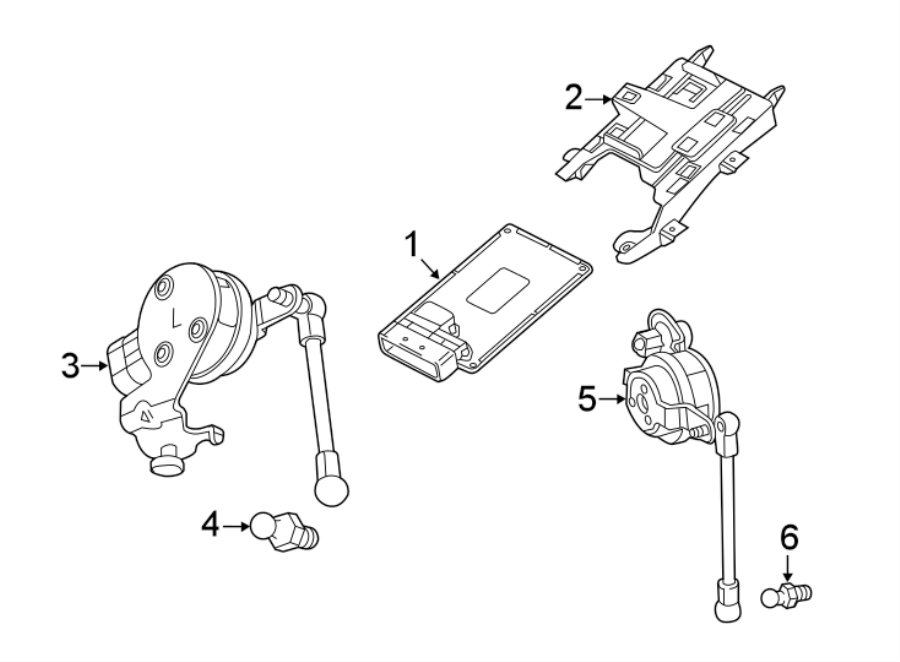 Diagram RIDE CONTROL COMPONENTS. for your 2017 Chevrolet Camaro   