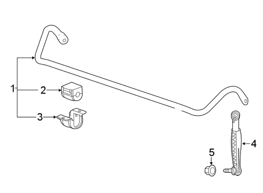 Diagram FRONT SUSPENSION. STABILIZER BAR & COMPONENTS. for your 2002 GMC Sierra 2500 HD  Base Standard Cab Pickup Fleetside 