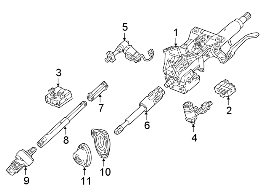 Diagram STEERING COLUMN ASSEMBLY. for your 2005 Chevrolet Cobalt   