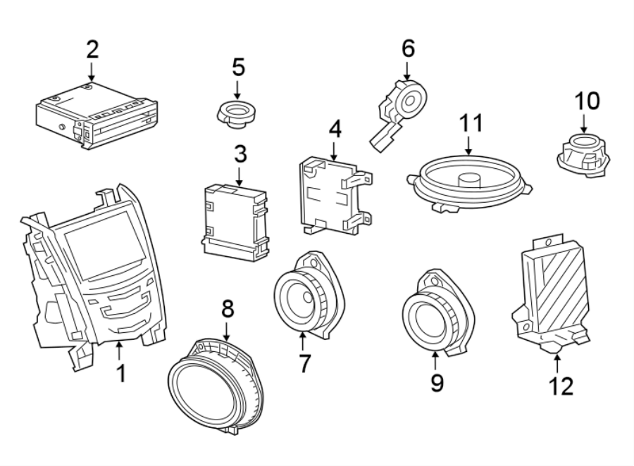 Diagram INSTRUMENT PANEL. SOUND SYSTEM. for your 1984 Buick Century   