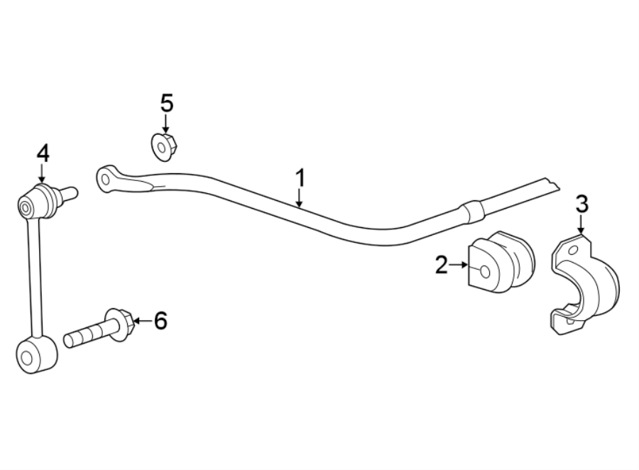 Diagram REAR SUSPENSION. STABILIZER BAR & COMPONENTS. for your 2018 Chevrolet Camaro 6.2L V8 A/T ZL1 Coupe 