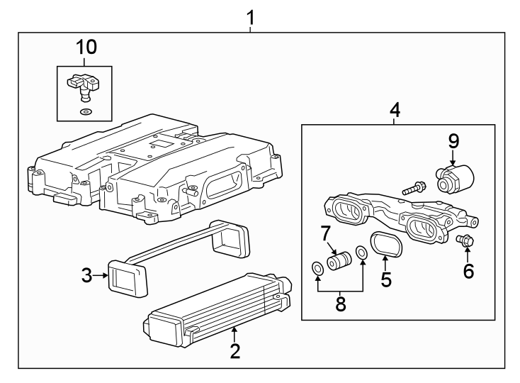 Diagram INTERCOOLER. for your 1995 Chevrolet K2500  Base Standard Cab Pickup Fleetside 4.3L Chevrolet V6 A/T 