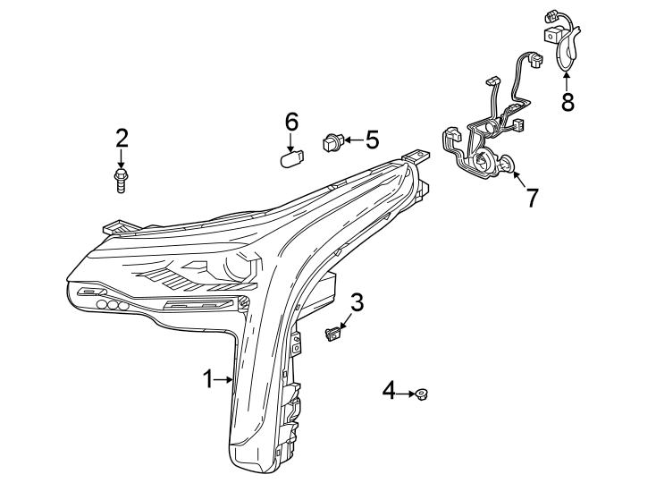 1Front lamps. Headlamp components.https://images.simplepart.com/images/parts/motor/fullsize/BF20030.png