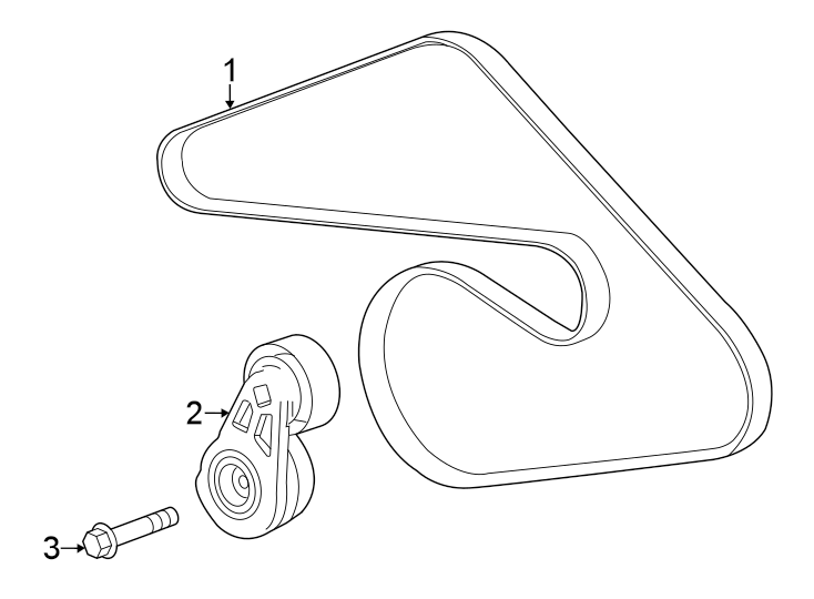 Diagram Belts & pulleys. for your 2015 GMC Sierra 2500 HD 6.6L Duramax V8 DIESEL A/T 4WD SLE Extended Cab Pickup Fleetside 