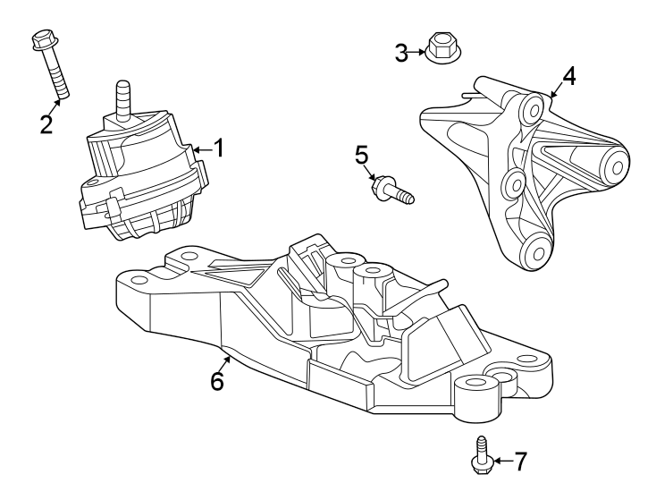 Engine & TRANS mounting. Diagram