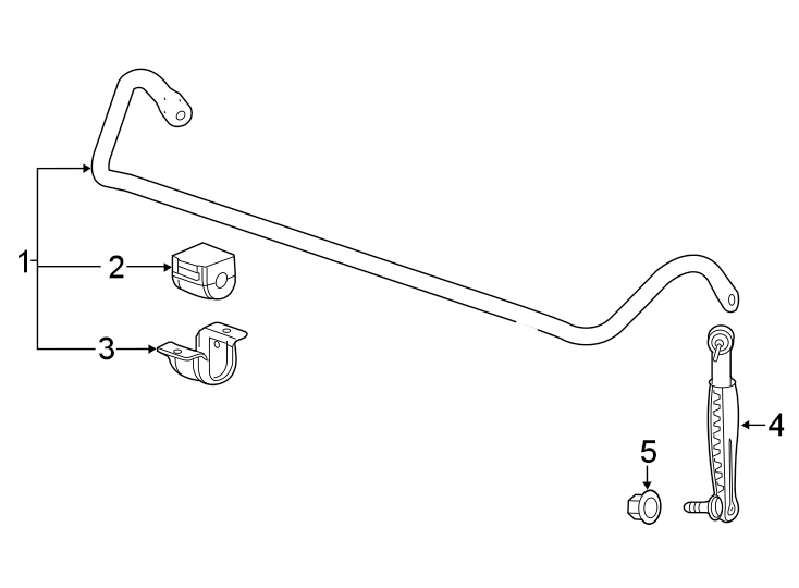 Diagram Front suspension. Stabilizer bar & components. for your 2002 GMC Sierra 2500 HD  Base Standard Cab Pickup Fleetside 