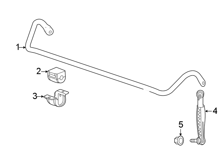 Front suspension. Stabilizer bar & components.